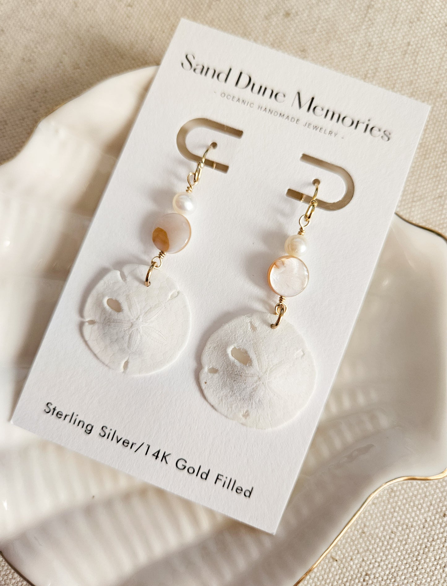 Andrina Sand Dollar Earrings