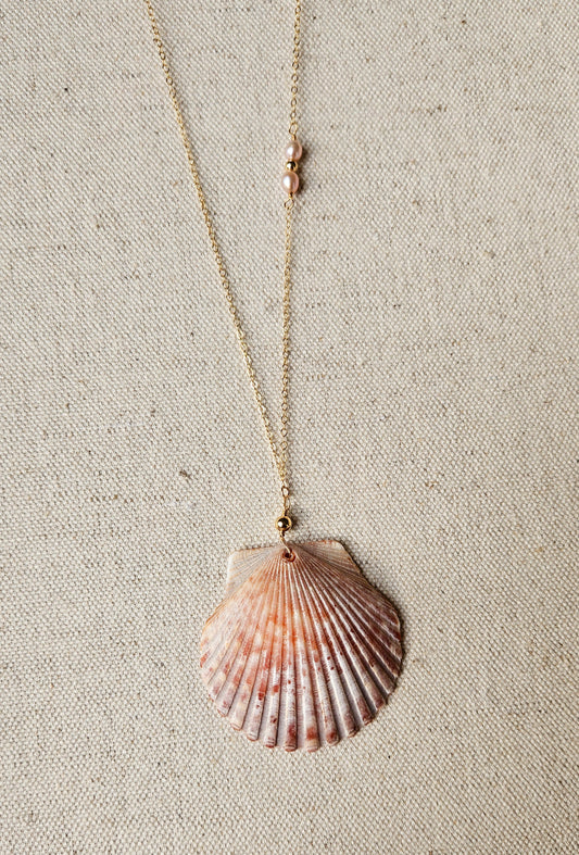 Sunset Scallop Pendant